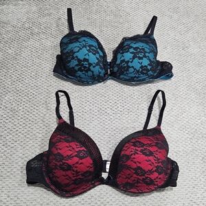 2 La Senza Bras, Perfectly Me, Lace Overlay, 34B